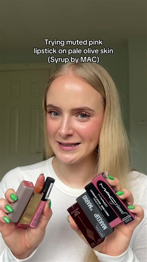 Muted Pink Lipstick Review for Pale Olive Skin