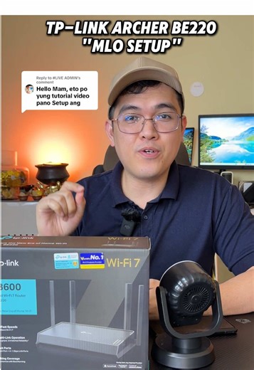 Replying to @#LIVE ADMIN ADMIN Tp-Link Archer BE220 MLO Setup #TPLinkBe220 #InternetTips #WifiTutorialPH #TechTokPH