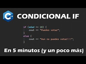 If condition in C++ in 5 minutes (more or less)