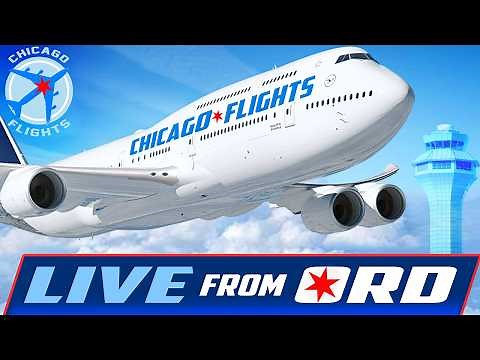 🔴LIVE HIGH ABOVE CHICAGO O'HARE AIRPORT | SIGHTS & SOUNDS of PURE AVIATION | AVGEEK PLANE SPOTTING