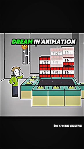 Dream In Animation Vs In Real//#minecraft #dream