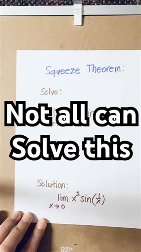 Squeeze Theorem | Calculus Limit Problem #mathvideos #mathshorts #mathematics
