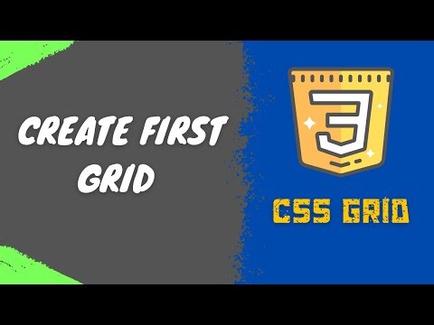 44. Create Grid using grid-template-rows, grid-template-columns and grid-gap in CSS Grid - CSS3