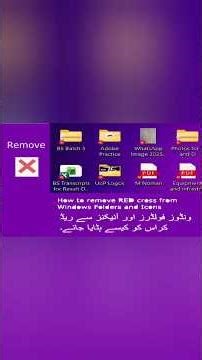How to Remove Red Cross from Folders and Icons
