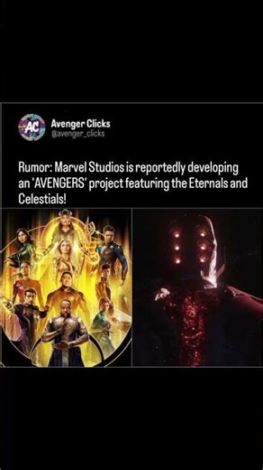 Eternals and Celestials return in a new Avengers project! 🌌✨#Marvel #Eternals #mcu #avengersforever