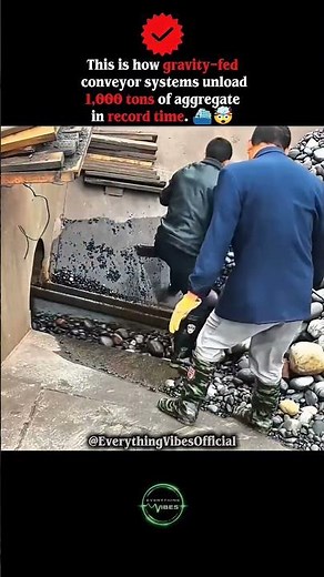 High-Volume Aggregate Unloading via Gravity-Fed Conveyance 🚢🤯