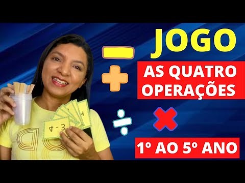 Jogo da Memória das Quatro Operações Matemáticas [1º ao 5º Ano] Professor em Sala