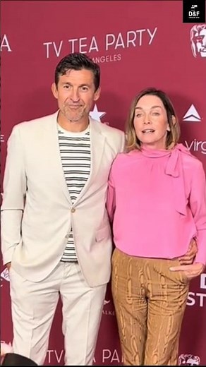 Julianne Nicholson & Jonathan Cake Couple Up at BAFTA ✨❤️#juliannenicholson#jonathancake#redcarpet