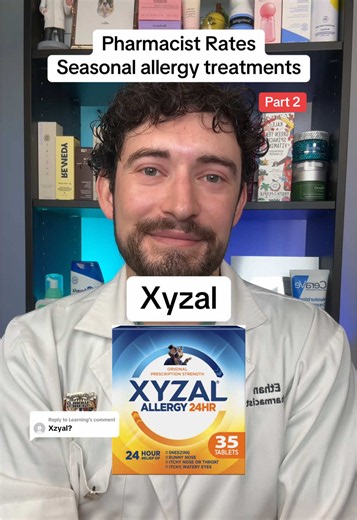 Replying to @Learning Pharmaicist reviews the best and worst medications for allergies #allergies #seasonalallergies #pharmacy #pharmacist #millennialrx