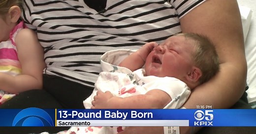 13-pound baby