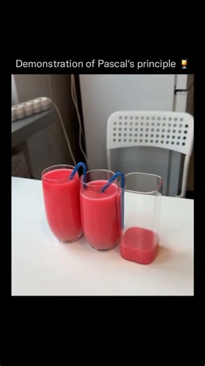 The Pascal principle of fluids explained... #shorts #information #physics #history #facts #pascal