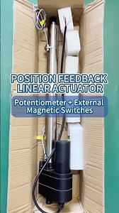 Linear Actuator with Potentiometer Feedback & External Magnetic Switches