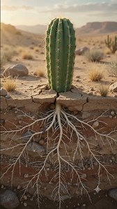 Cactus Underground Growth #reels #shorts #ai #cactus #desert