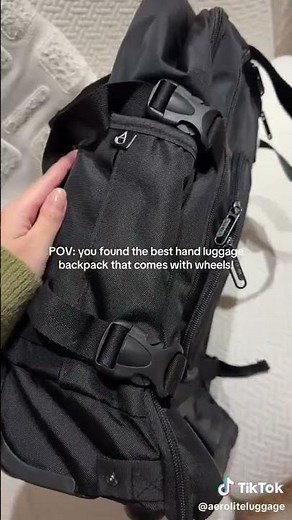 🎒 Perfect EasyJet Carry-On! ✈️ Aerolite 45x36x20cm Backpack Trolley Bag