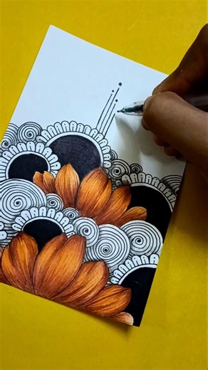 Flowers and Mandala✨#artwork #mandala #colors #viral
