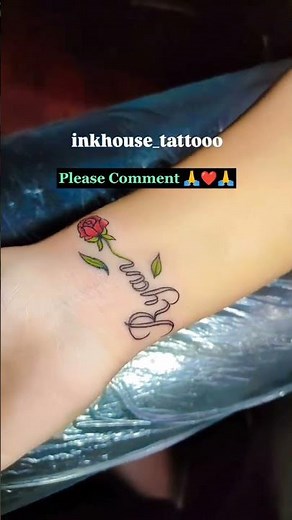 Small tattoo, Rose Tattoo, wrist Tattoo Tutorial | Ink House Tattoo |How to make a Tattoo at home |