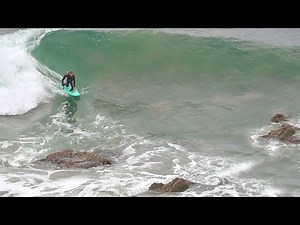 Surfing WEIRD wave with Booby Traps !!! POV & RAW Bonus Footage