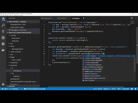 Practical ASP.NET Core SignalR | Hubs | Caller