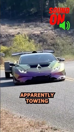 Alex Choi Tows a Car with His Lamborghini… Then Does Burnouts?! #shorts