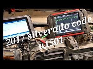 2017 silverado with code u1501 tested and replaced active grill shutter, launch x431 pad v