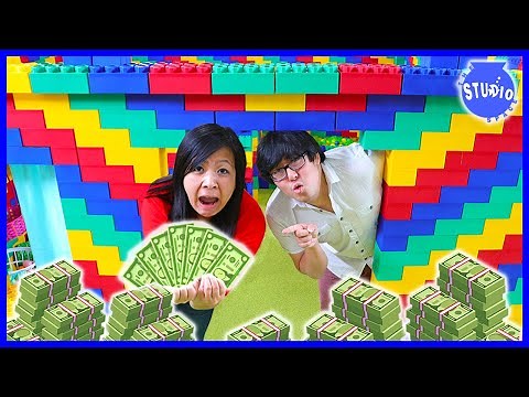 LAST TO LEAVE LEGO BOX FORT WINS $100,000 - CHALLENGE