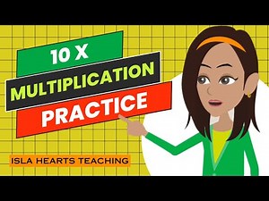 Multiplication Practice for Kids Times Tables Drills 10x - Multiplying Math Facts - Fun Fact Fluency