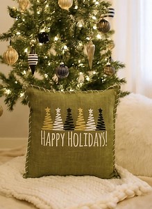 Happy Holidays Custom Christmas Pillow. Personalize as You Wish. - Etsy Canada
