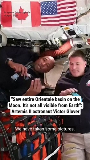 Saw entire Orientale basin on the Moon. It's not all visible from Earth: Artemis II astronaut Victor Glover