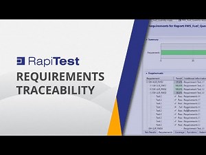 Requirements traceability with RapiTest (ReqIF)