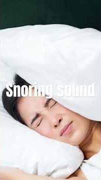 The sound of severe sleep apnea snoring