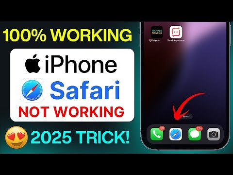 Safari Browser Not Opening on iPhone? Fix Safari Not Working iOS 2025 [100% Working]