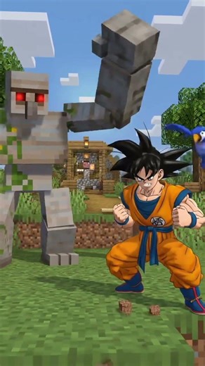 ################Goko vs iron gulem#Goko#alex#iron gulem Minecraft