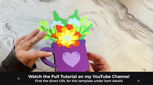 Flower Mug Card Svg, Flower Greeting Card Cut File, Flower Thank You Card Svg, DIY Get Well Card Svg, Cute Floral Birthday Card Svg Eps Pdf - Etsy