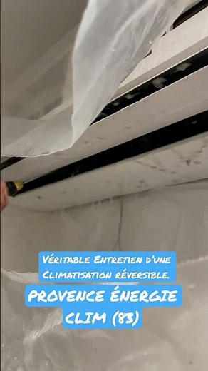 Véritable entretien d'une climatisation réversible.