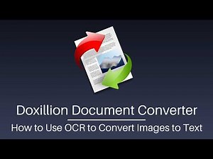 Use OCR to Convert Images to Text | Doxillion Document Converter Tutorial