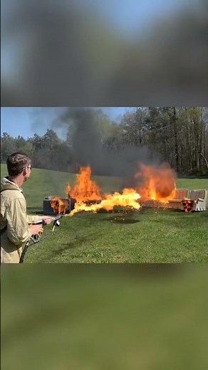 Explosive Napalm Test Witness the Power and Destruction#ballistictest #ballistictest