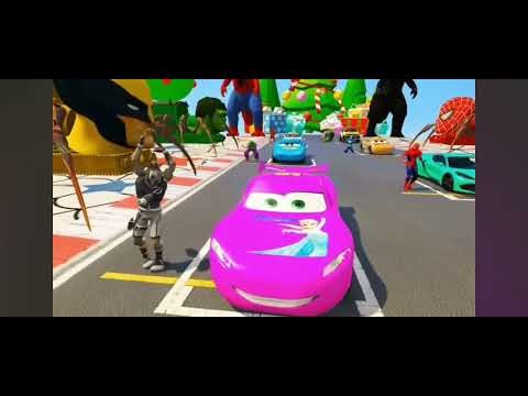 GTA V Mods Stunt Car Racing Challenge By SPIDER-MAN With Amazing Super Car Boat Plane And Motocycles