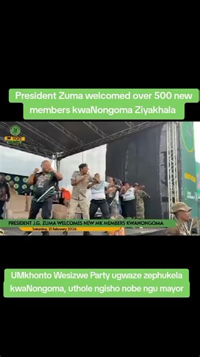 President Zuma Welcomes New Members in KwaNongoma