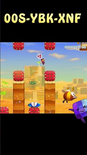 Super Mario Maker 2 🔧 3Dワールドアクションコース～砂漠編～ #short