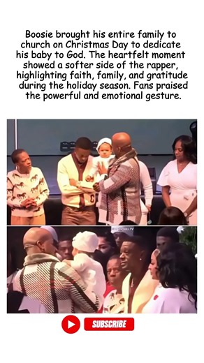 Boosie Dedicates Baby to God at Church on Christmas — A Heartfelt Moment #shorts #boosiebadazz