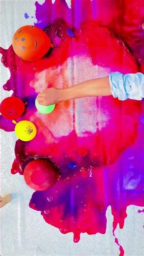 Red Yellow Blue Balloons Popping Reverse | Relaxing ASMR