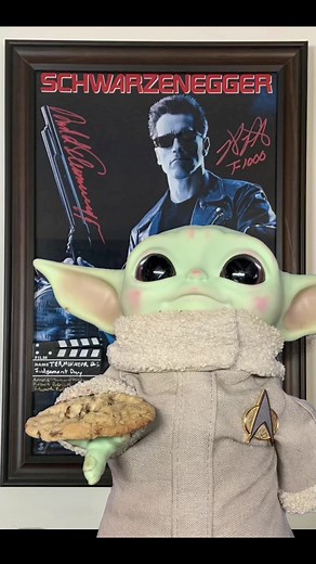 Put that cookie down ! #cookie #cookies #putthatcookiedown #now #arnoldschwarzenegger #arnold #terminator #babyyoda #thankyou | The Can"EH"lien