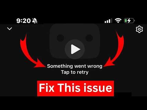 How To Fix YouTube Something Went Wrong Tap To Retry | Something Went Wrong Tap To Retry YouTube