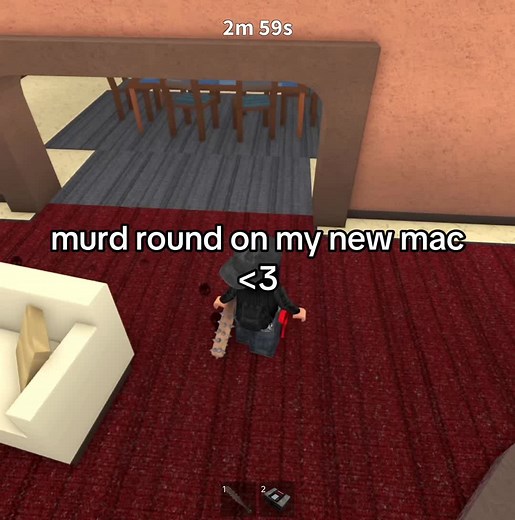 dm my aim the girl with 2 hair follicles wouldn’t die 😭 #wockst★rz🦇 #macbook #mm2 #roblox #fyp