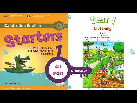 Starters 1 Authentic Examination Papers – Test 1 – Part 1 – Listening (Including answer key)