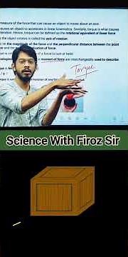 🚀 Torque Explained! Science for WBCS, NTPC, Group D and All Competitive Exams‪@SciencewithFirozSir‬