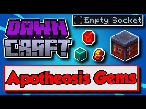 DawnCraft How To Add Gems To Gear 💎 Apotheosis Gem Crafting Guide