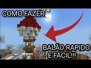 Como fazer um Balão no Minecraft - Balão Pequeno e Bonito