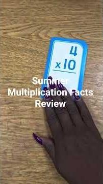 Summer Multiplication Facts Review and Practice