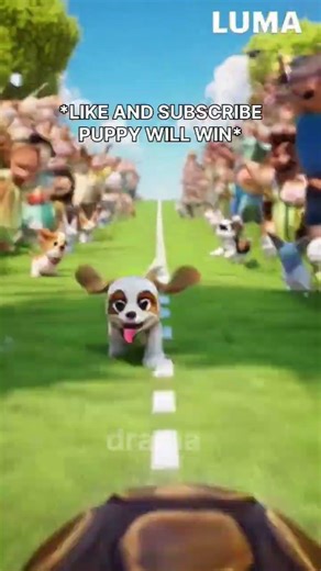 Puppy vs Turtle: The Most Emotional Race! 🐶🐢😭 | #ai #shorts